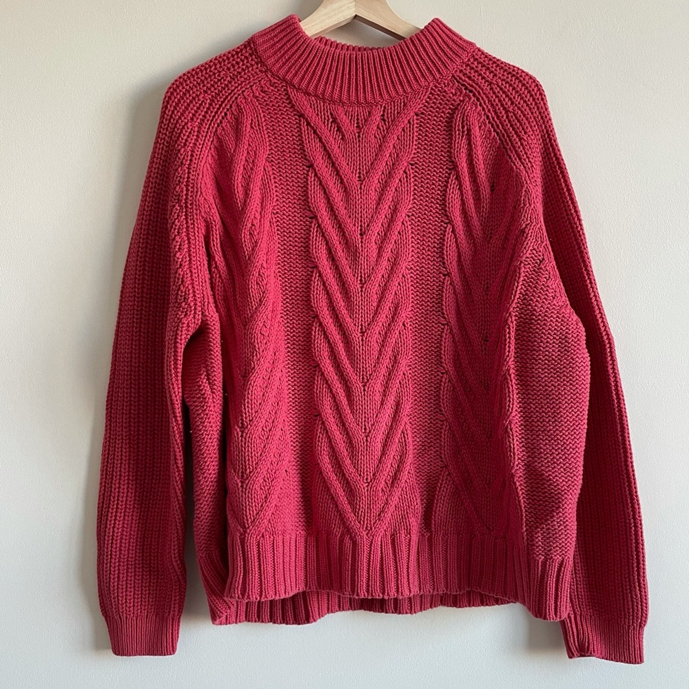 J.Crew Cable-knit Mockneck Sweater